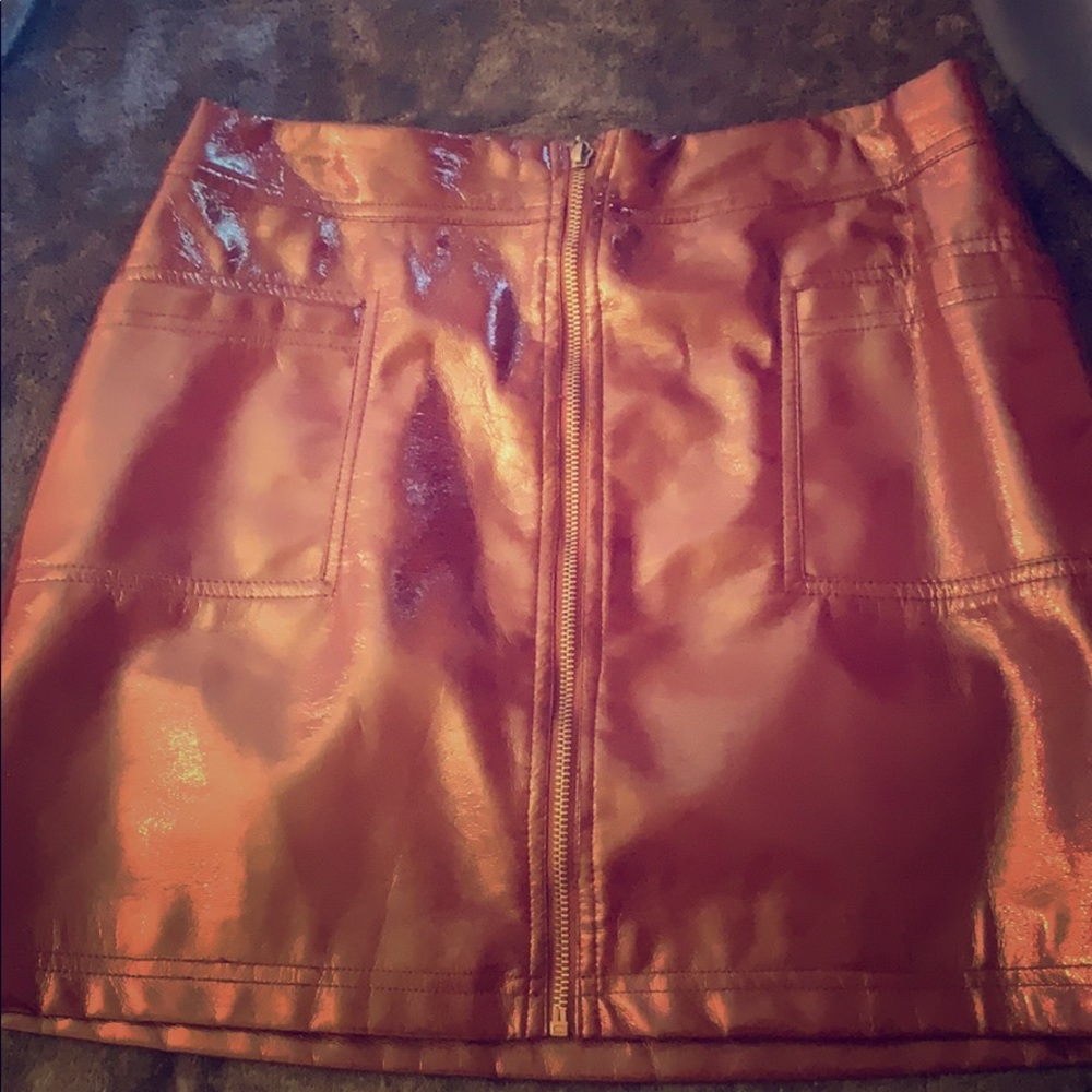 Burgundy skirt